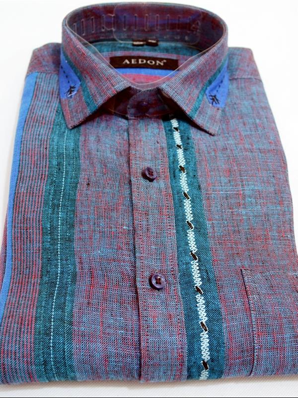 Aedon pure linen party wear shirt store city product image