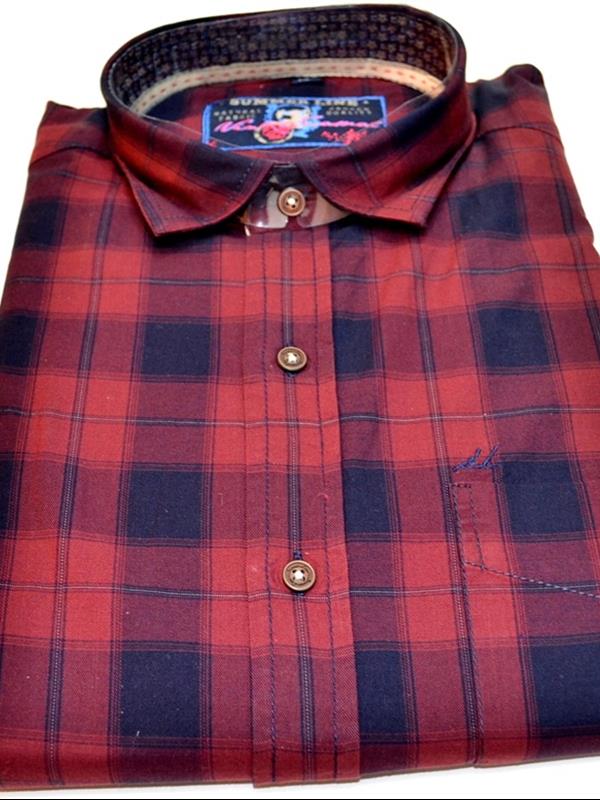 Summer Line casual check shirt store city product image